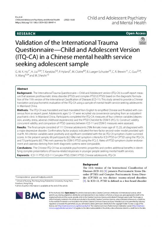 picture International Trauma Questionnaire Pdf 117433 | S13034 022 00497 4