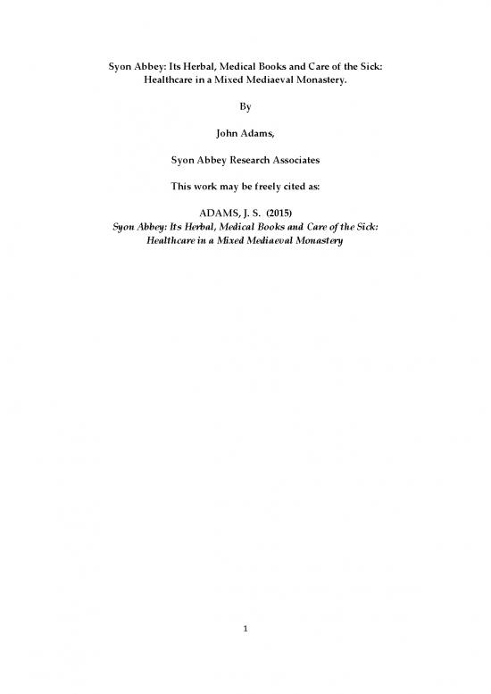 picture1_Medical Books Free 115411 | Syon Abbey Healthcare And Medical Books 8 Jan 2016