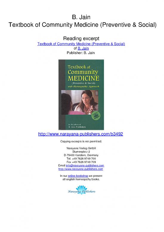 picture Textbook Of Community Medicine Preventive Social B Jai03492 2publisher's Note