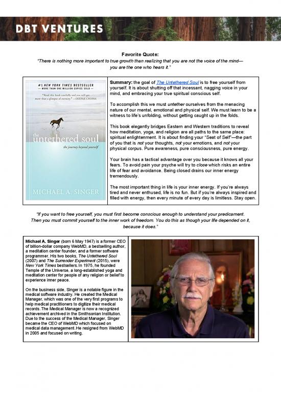 picture The Untethered Soul Pdf 116772 | The Untethered Soul Michael Singer