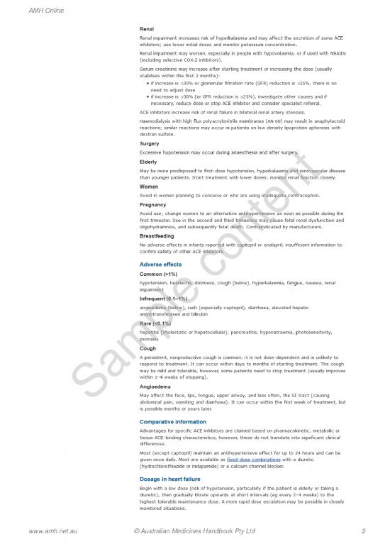 Australian Medicines Handbook Pdf 116242 Ace Inhibitors Online