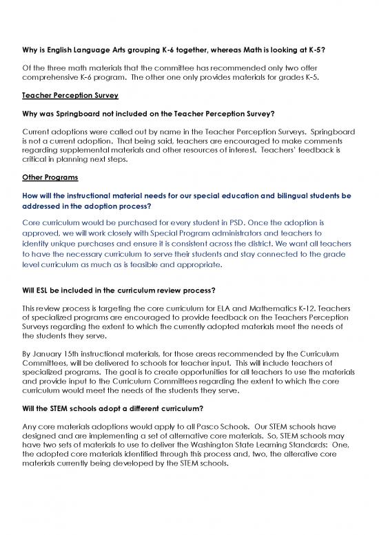 Agreement Contract Sample 115012 Curriculum Review Committees Questions