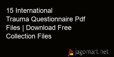 picture_15 International Trauma Questionnaire Pdf Files | Download Free Collection Files