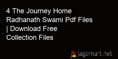 picture 4 The Journey Home Radhanath Swami Pdf Files | Download Free Collection Files