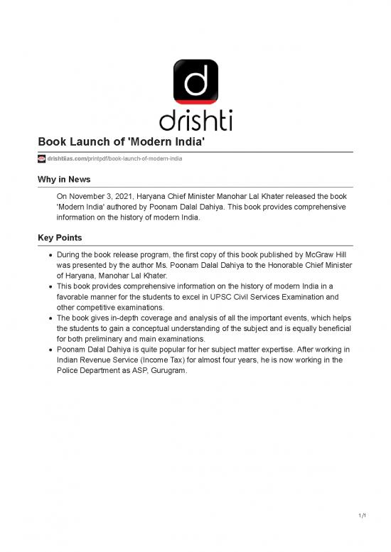 picture Poonam Dalal Dahiya History Book 119049 | 1636202232 Book Launch Of Modern India