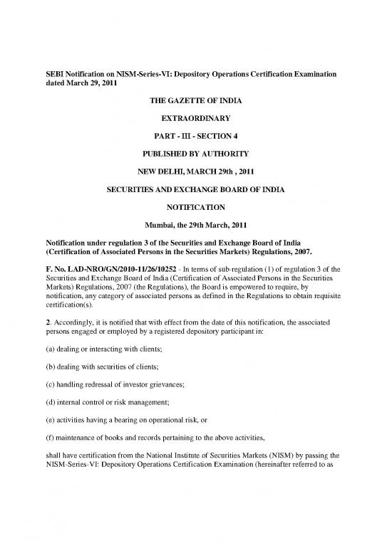 picture_Certification Pdf 118484 | 2011 0040 Policy Sebi Notification On Nism Seriesvi