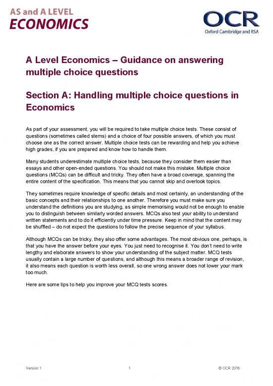 picture1_Economics Pdf 117900 | 314739 Guidance On Answering Multiple Choice Questions
