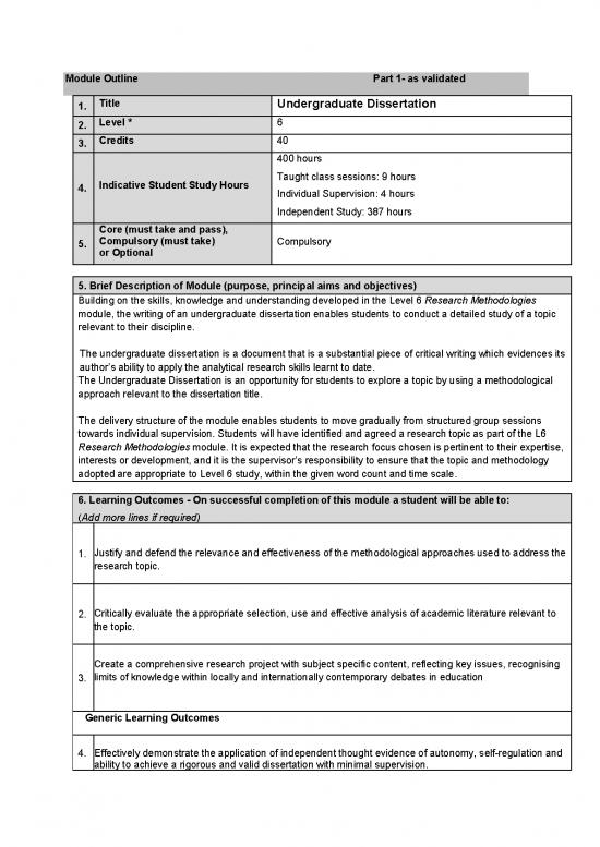 picture Study Pdf 119002 | 6 Undergraduate Dissertation