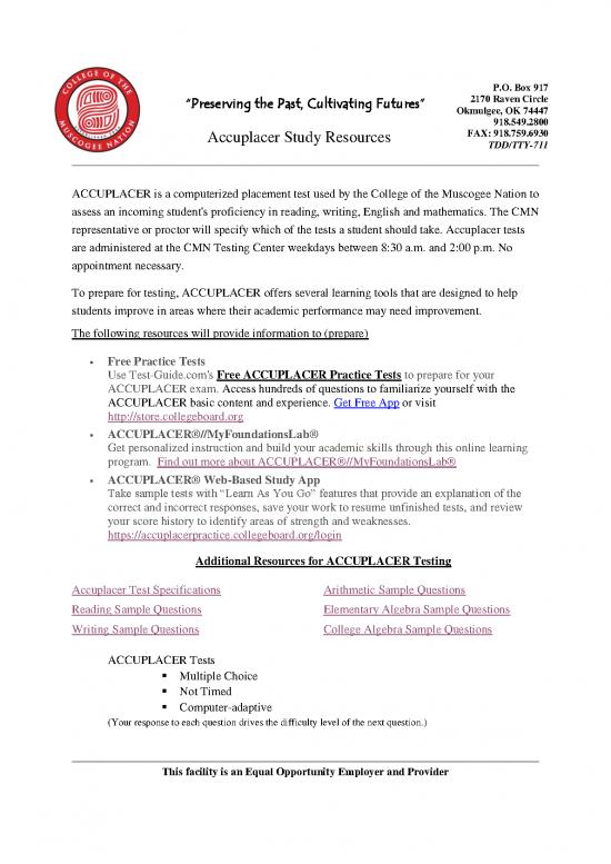 picture Study Pdf 118242 | Accuplacerresources