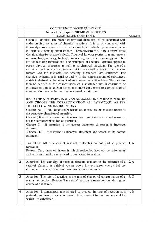 picture1_Geology Pdf 117679 | Cbq Chemical Kinetics Xii