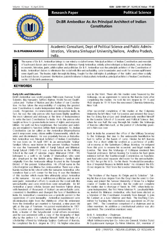 picture1_Academic Pdf 119740 | Drbr Ambedkar As An Principal Architect Of Indian Constitution April 2016 0696900155 5014753