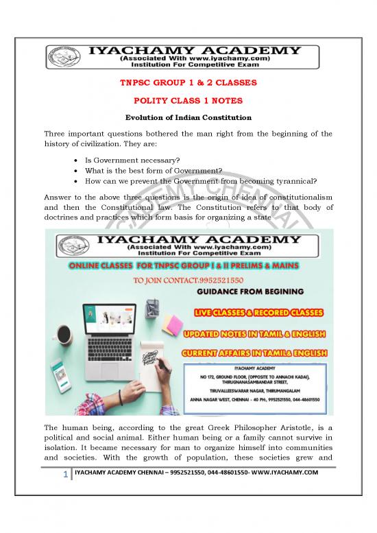 picture Tnpsc Notes 120130 | English Evolution Of Indian Constitution Polity Notes English Iyachamy Academy Website