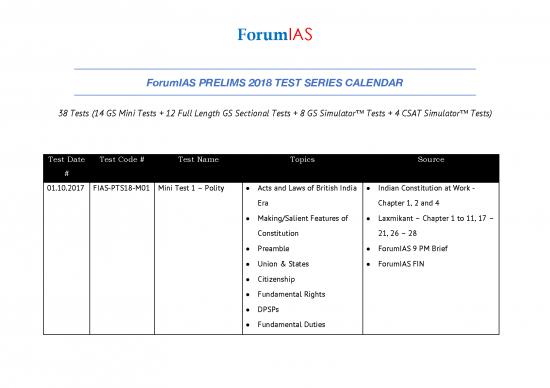 picture1_Csat Book Pdf 118185 | Forumias Prelims 2018 Test Series Calendarv1