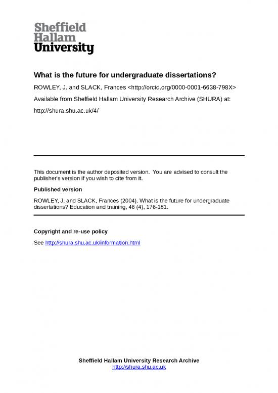 english literature undergraduate dissertation examples