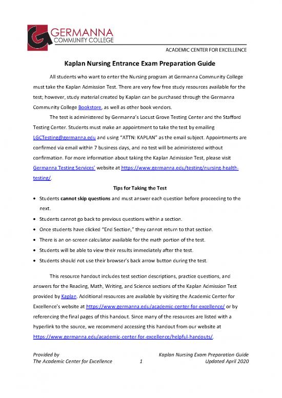 picture1_Study Pdf 119120 | Kaplan Nursing Entrance Exam Preparation