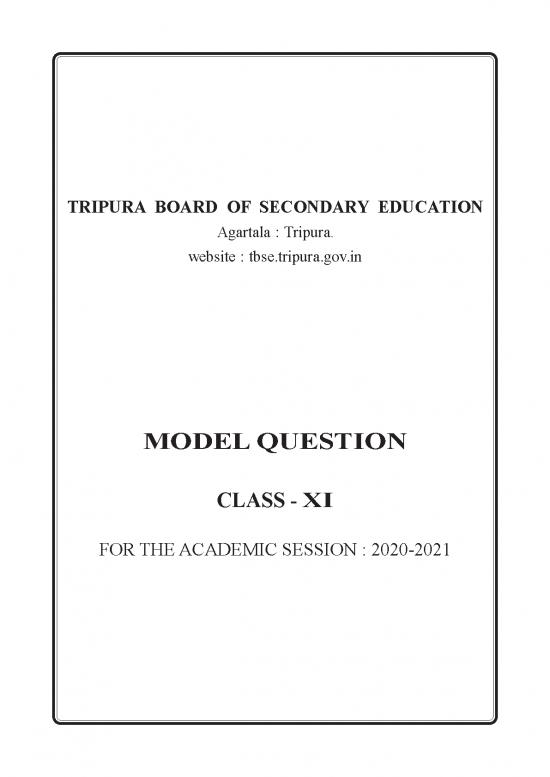 picture Academic Bank Of Credit Pdf 118680 | Model Question Papers   Xi