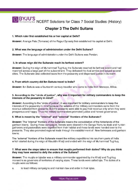 picture1_Social Justice Theory Pdf 117626 | Ncert Solutions For Class 7 Social Studies History Chapter 3 The Delhi Sultans