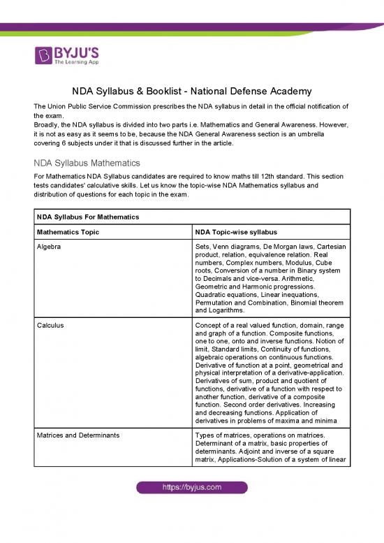 picture_General Awareness Pdf 117628 | Nda Syllabus And Booklist