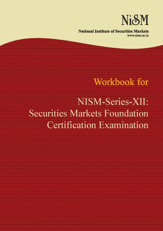 picture1_Certification Pdf 118070 | Nism Series Xii Securities Markets Foundation February 2018