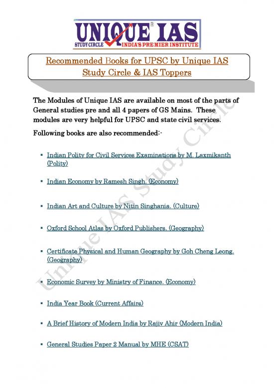picture1_Study Pdf 118749 | Recommended Books For Upsc