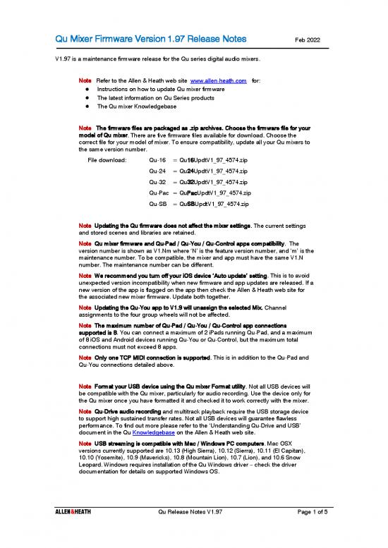 picture_Allen Notes Pdf 118861 | Release Notes Qu Firmware V97