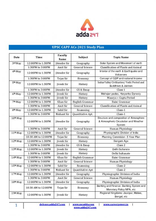 picture Study Pdf 118580 | Uppsc Crash Course 2021 Study Plan