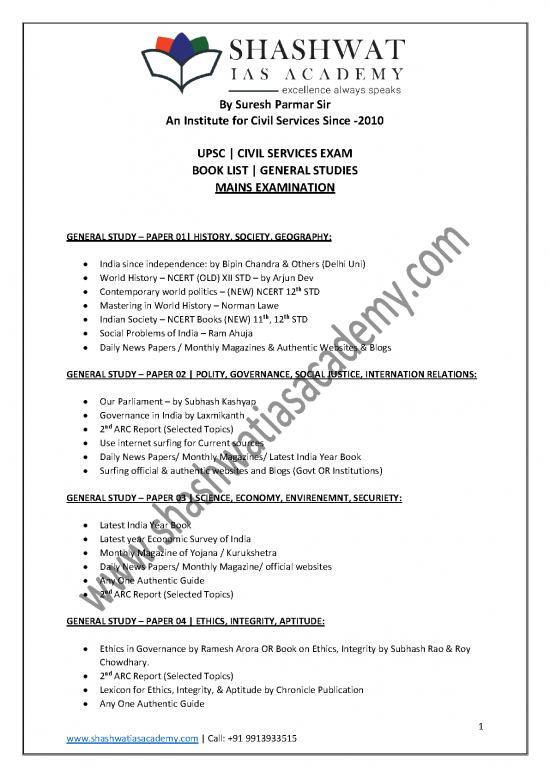 picture Report Pdf 118601 | Upsc Book List Mains