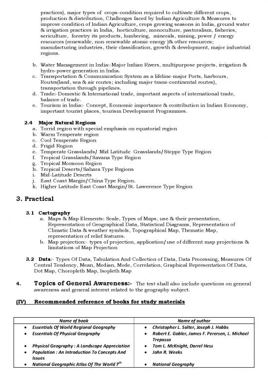 General Knowledge Pdf 119805 Guidelines For Csb Tgt Geography