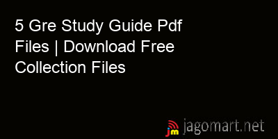 picture 5 Gre Study Guide Pdf Files | Download Free Collection Files