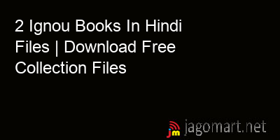 picture 2 Ignou Books In Hindi Files | Download Free Collection Files