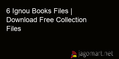 picture 6 Ignou Books Files | Download Free Collection Files