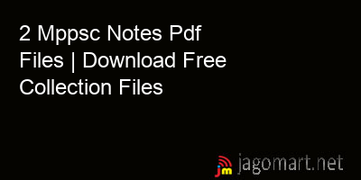 picture_2 Mppsc Notes Pdf Files | Download Free Collection Files