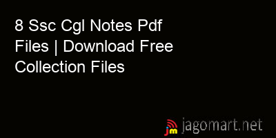 picture 8 Ssc Cgl Notes Pdf Files | Download Free Collection Files