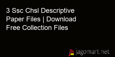 picture 3 Ssc Chsl Descriptive Paper Files | Download Free Collection Files