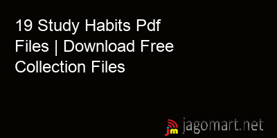 picture 19 Study Habits Pdf Files | Download Free Collection Files