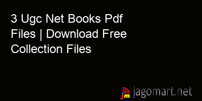 picture 3 Ugc Net Books Pdf Files | Download Free Collection Files