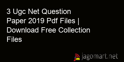 picture 3 Ugc Net Question Paper 2019 Pdf Files | Download Free Collection Files