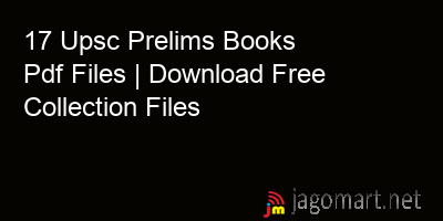 picture 17 Upsc Prelims Books Pdf Files | Download Free Collection Files