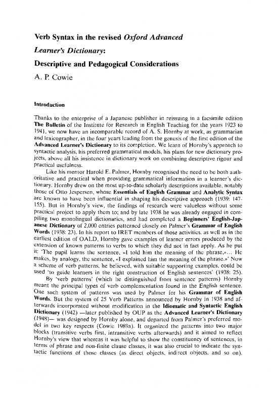 picture_038   Cowie  Verb Syntax In The Revised Oxford Advanced Learners Dictionary  Descriptive And