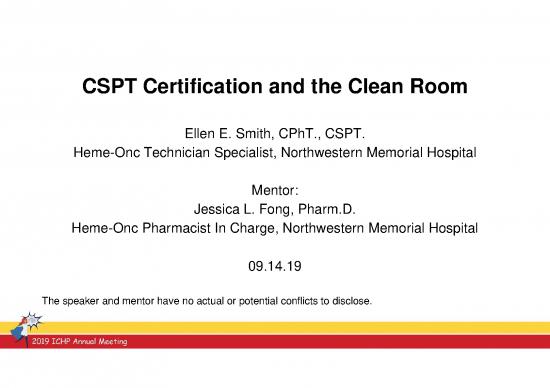 picture_Learning Environment Pdf 121823 | 072   Smith   Cspt Certification And The Clean Room   Handout   Ready