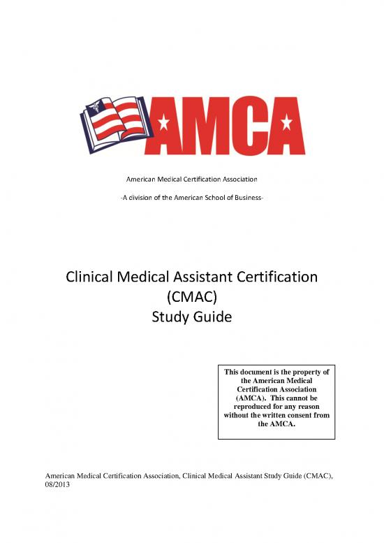 picture Study Guide Pdf 121476 | Amca Cmac Study Guide 08 20131