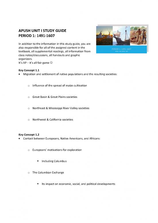 picture_Study Guide Pdf 121698 | Apush Unit 1 Study Guide 1516