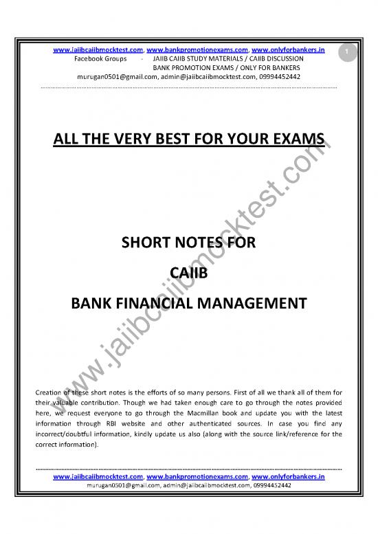 picture Study Pdf 120536 | Caiib Bfm Short Notes By Murugan