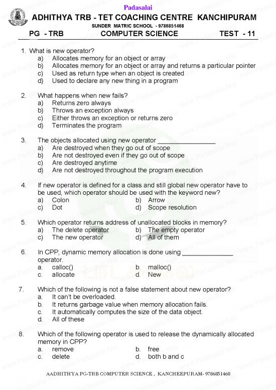picture1_Computer Science Thesis Pdf 120278 | Computer Instructor Trb Exam 2019 Model Question Paper With Answer Key 11 English Medium