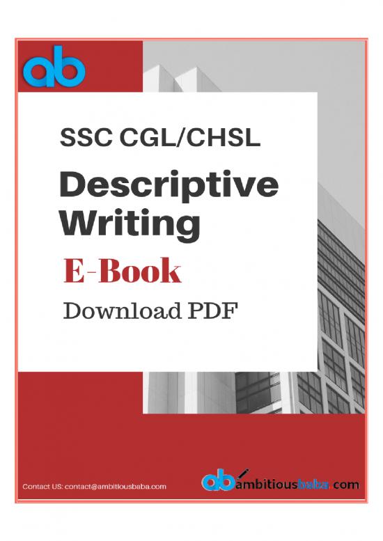 picture1_Descriptive For Ssc Cgl Ssc Chsl Ebook Pdf