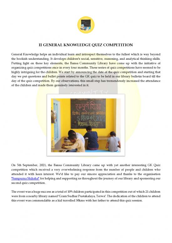 picture General Knowledge 2021 Pdf 122742 | Event Report Ii Gk Quiz Competition