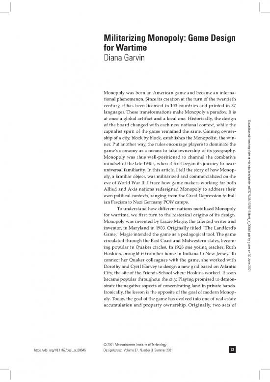 picture Monopoly Rules Pdf 122380 | Garvin Militarizing Monopoly