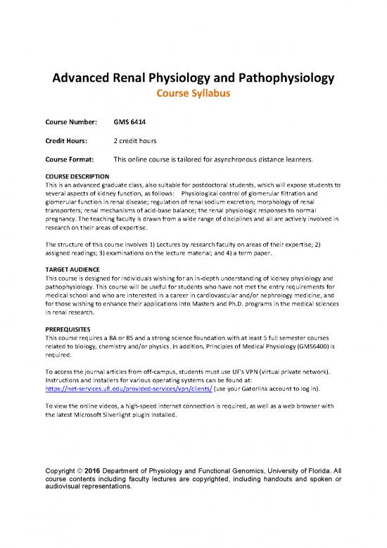 picture_Gms 6414 Advanced Renal Physiology And Pathophysiology