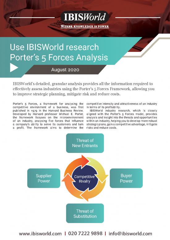 picture_Ibis Five Forces Analysis