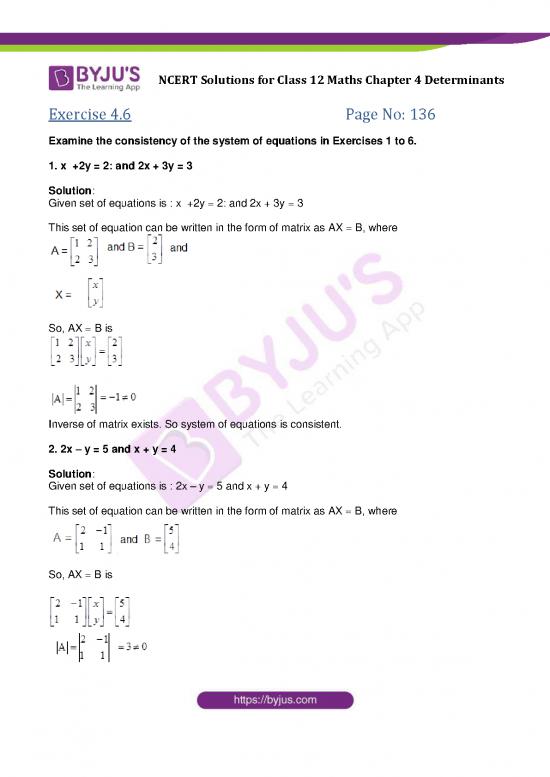 picture Determinants Ncert Pdf 121117 | Ncert Solutions For Class 12 Maths Chapter 4 Determinants Exercise 6